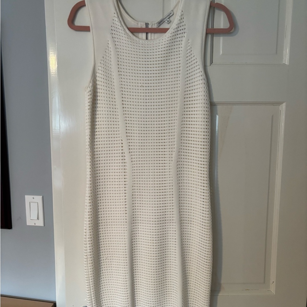 Rebecca Minkoff white fitted, sleeveless dress